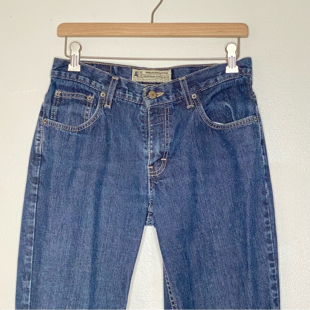 American Eagle Outfitters medium wash flare jeans - Picture 2 of 10